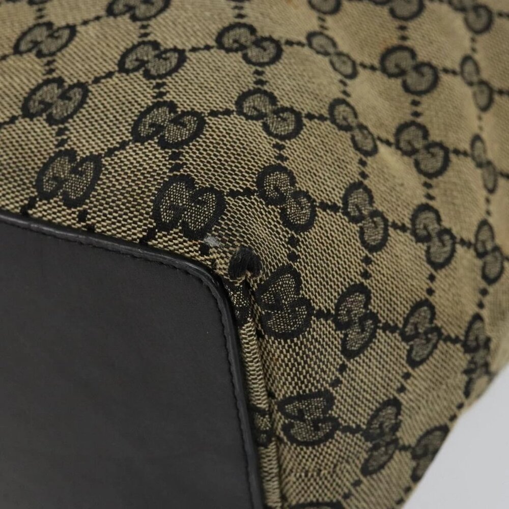 GUCCI GG Canvas Tote Bag Navy Gold 002 1098 3444 Auth ep11540 - Picture 10 of 16